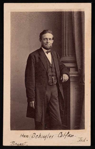 Portret van Schuyler Colfax door Brady