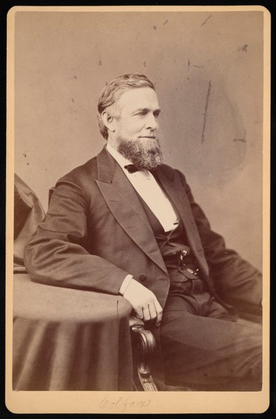 Portret van Schuyler Colfax 1823-1885, Voor 1885 door Brady