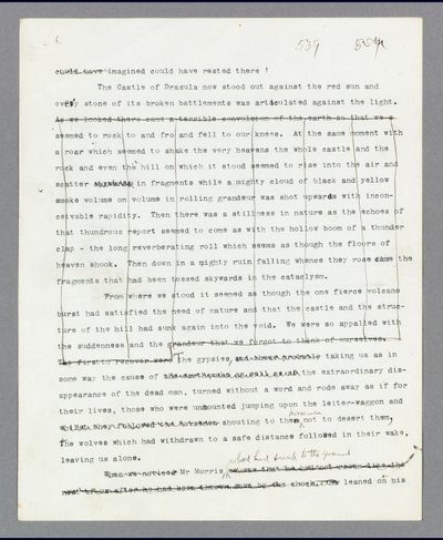 Pagina 539, Hoofdstuk 27, De verwijderde passage die de vernietiging van Dracula