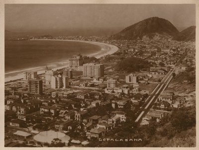 Copacabana, Rio de Janeiro (z/w foto) door Brazilian Photographer