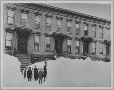Sneeuwstorm van maart 1888, Brooklyn door Breading G. Way