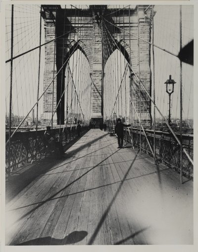East River Bridge, 1888 door Breading G. Way