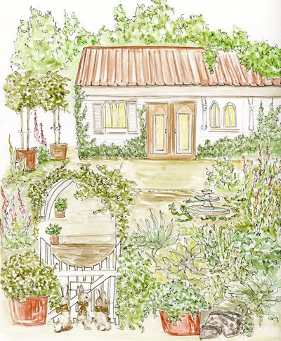 Charmante cottage-tuin door Breanna Megan Studio
