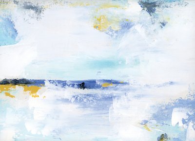 Rustgevend abstracte kusttaferel door Breanna Megan Studio