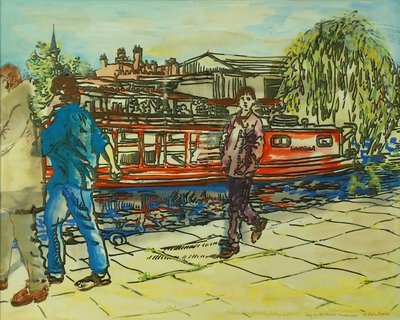 Jongens op het Jaagpad, Camden Lock door Brenda Brin Booker