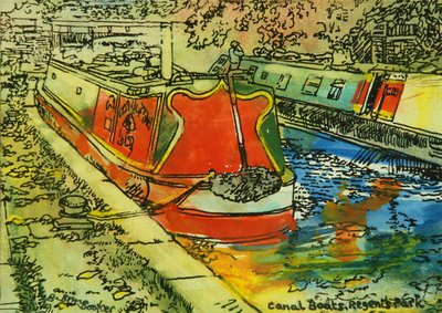 Kanaalboten, Camden door Brenda Brin Booker