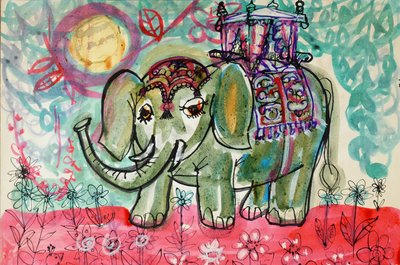 Olifant door Brenda Brin Booker