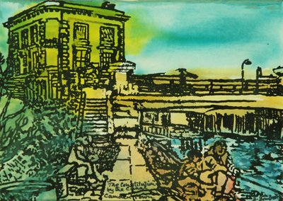 The Constitution Pub, Regents Canal door Brenda Brin Booker