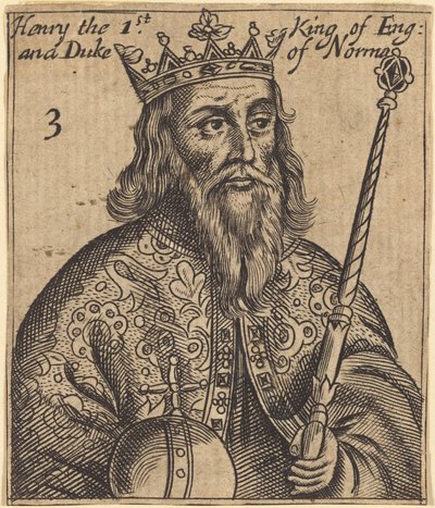 Hendrik I, koning van Engeland door British 17th Century
