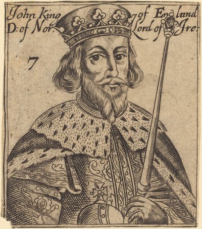Jan, Koning van Engeland door British 17th Century