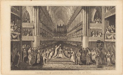Kroning van Koningin Victoria, 28 juni 1838 [rechterhelft] door British 19th Century