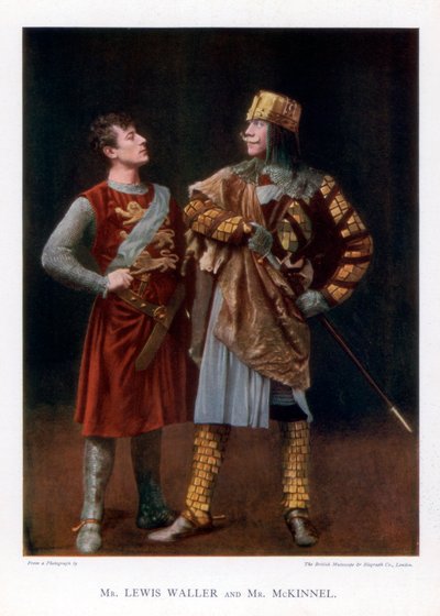 Lewis Waller en Mr McKinnel, Engelse acteurs, 1901 door British Mutoscope