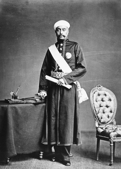 Sir Sala Jung, Eerste Minister van de Nizam van Hyderabad door British Photographer