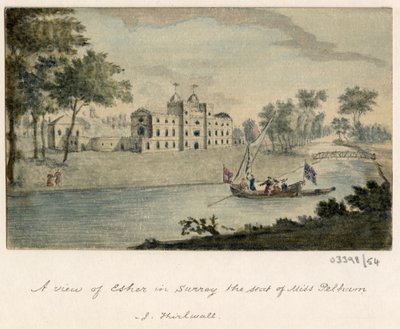 Een reeks schetsen, uitzichten in Groot-Brittannië, het Continent en Amerika 1772-1778 (aquarel) door British School