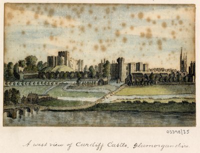 Een reeks schetsen, uitzichten in Groot-Brittannië, het Continent en Amerika 1772-1778 (aquarel) door British School