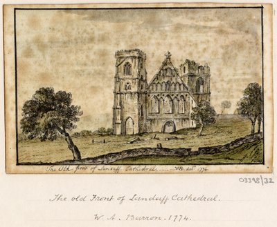 Een reeks schetsen, uitzichten in Groot-Brittannië, het Continent en Amerika 1772-1778 (aquarel) door British School