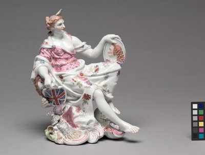 Britannia, Longton Hall Porselein Fabriek, ca. 1756 door British School