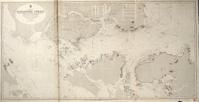 China Zee SINGAPORE STRAAT Door Stafcommandant JW Reed Navg Luitenants TH Tizard... Geassisteerd door de Officieren van HMS Rifleman 1865-69 door British School