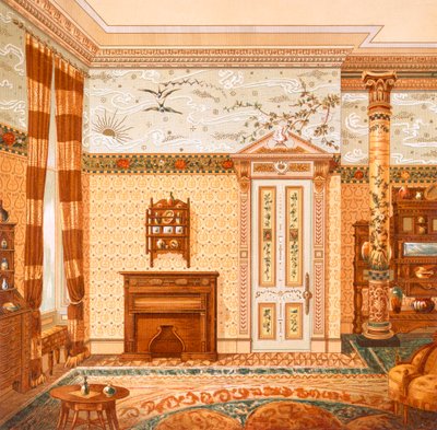 Ontwerp voor een esthetisch interieur, uit 