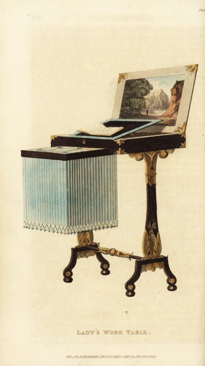 Elegante damestafel, Regency tijdperk door British School