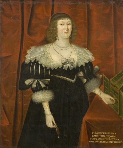 Florence Poulett, vrouw van Thomas Smyth, c.1640 door British School