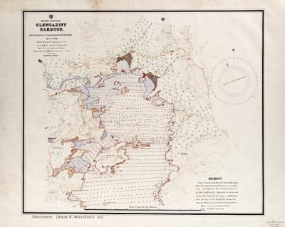 Ierland - Westkust, Glengariff Haven. Onderzocht door kwalificerende klasse, Navigatieschool sept - okt 1912. door British School