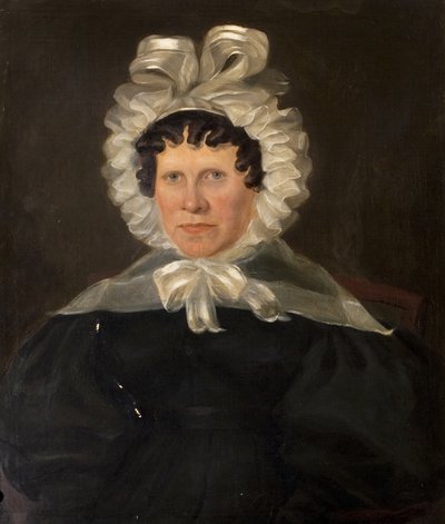 Mevrouw Rebekah Franklin, vrouw van dominee Francis Franklin, eind jaren 1840 door British School