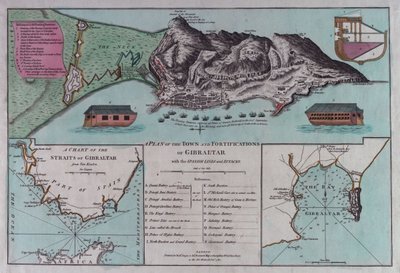 Plan van Gibraltar door British School