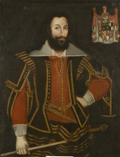 Portret van Sir Robert Poyntz, ca. 1615 door British School