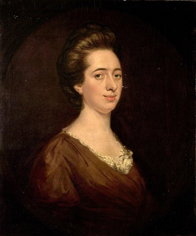 Portret van een dame door British School