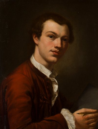 Portret van een Kunstenaar, Mogelijk een Zelfportret door British School