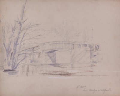 Enkelvoudige spoorbrug door British School