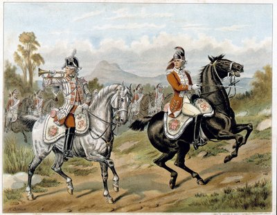 The 17th Light Dragoons (New Lancers), in Amerika 1775 - in 
