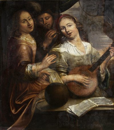 Drie Muzikanten, ca. 1700 door British School