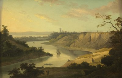 Uitzicht over de Avon, ca. 1800-10 door British School