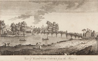 Uitzicht op Hampton Court vanaf de rivier door British School