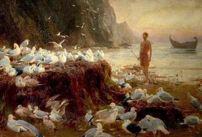 Een Oude Wereld Zwerver door Briton Riviere