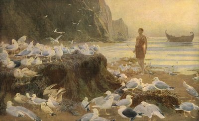 Een Oude Wereld Zwerver door Briton Riviere