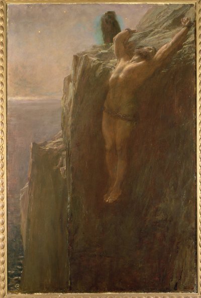 Prometheus Gebonden, 1889 door Briton Riviere