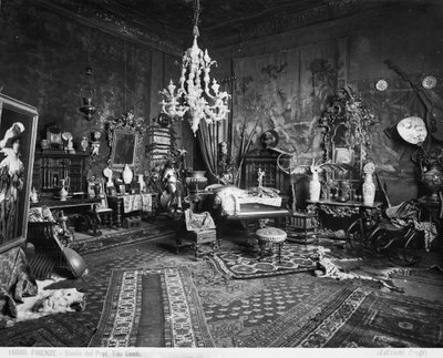 Het atelier van de schilder en professor Tito Conti, Florence door Brogi Brogi