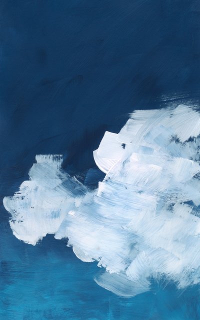 Dromerige blauwe wolken door Bronwyn Baker