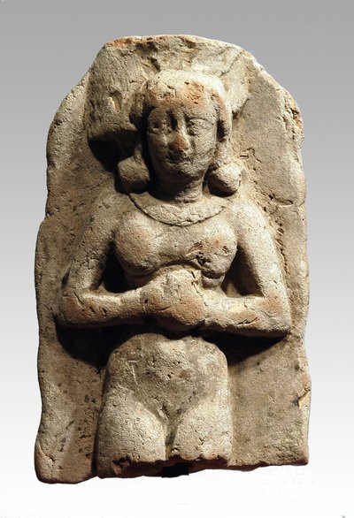 Beeldje van Asherah, Kanaänitisch, 999-600 v.Chr. (klei) door Bronze Age