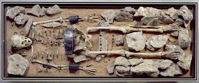 Rijkelijk begraafplaats van een vrouw uit Molzbach bij Huenfeld door Bronze Age