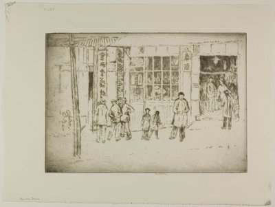 Winkels in Chinatown door Bror Julius Olsson Nordfeldt