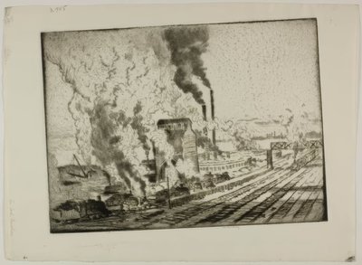 De steenkoolbreker door Bror Julius Olsson Nordfeldt