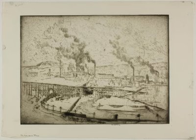 De elektrische tram door Bror Julius Olsson Nordfeldt