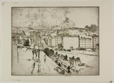 De opkomende mist door Bror Julius Olsson Nordfeldt