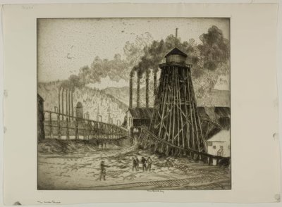 De Watertoren door Bror Julius Olsson Nordfeldt