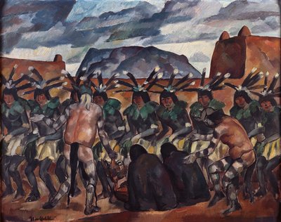 Donderdans (ook bekend als de Pinion-dans) door Bror Julius Olsson Nordfeldt