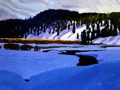 Winterlandschap door Bror Lindh